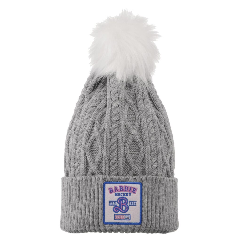CCM BARBIE POM KNIT 2 YTH ATHLETIC GREY